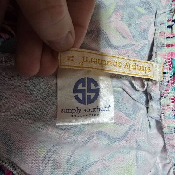 Simply Southern Multicolor Abstract Jogger Pants - Picture 3 of 4
